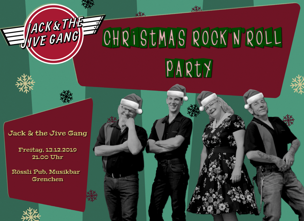 Flyer Rock'n'Roll Christmas Party 2019